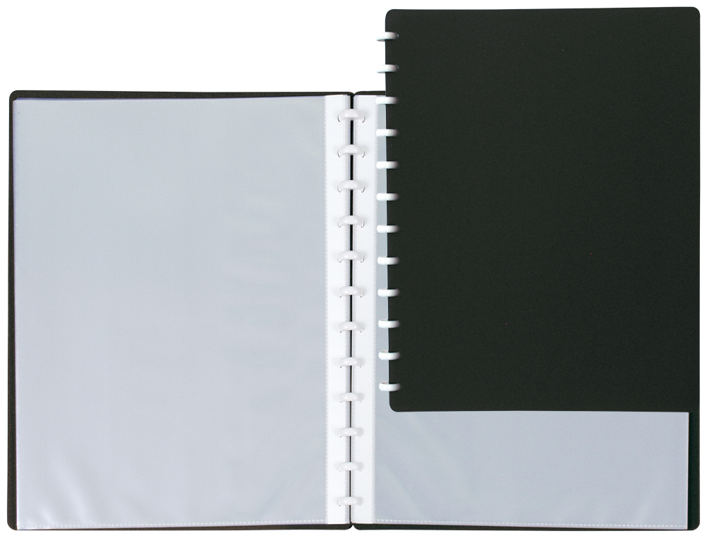 Capa catalogo liderpapel com aneis plasticos preto ( Imagem 4 de 11 ) - Preview