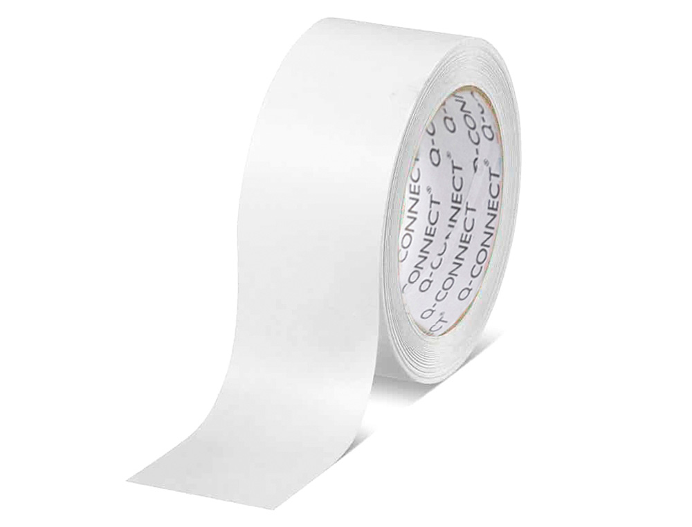 Fita adesiva q-connect polipropileno branca 66 mt x 5 cm (6 unidades) ( Imagem 2 de 7 ) - Preview