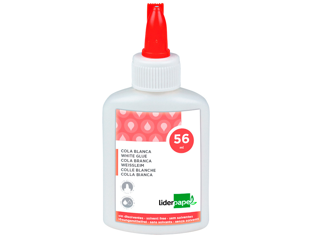 Cola branca escolar Liderpapel. 56 ml. ( Imagem 2 de 13 ) - Preview