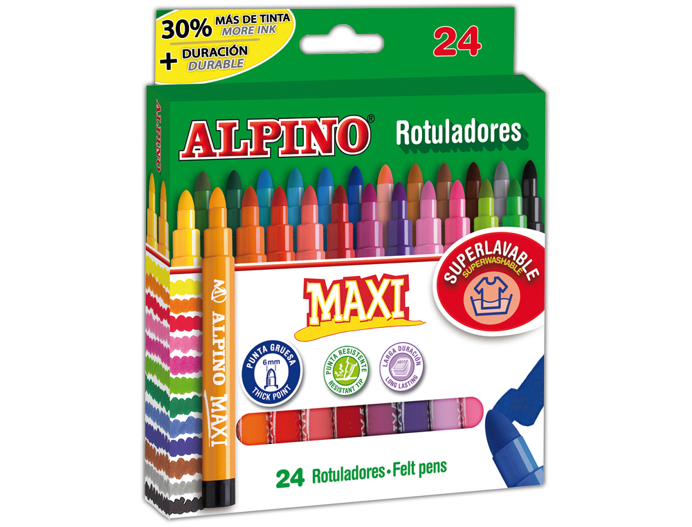Marcador alpino maxi 24 unidades ( Imagem 2 de 2 ) - Preview