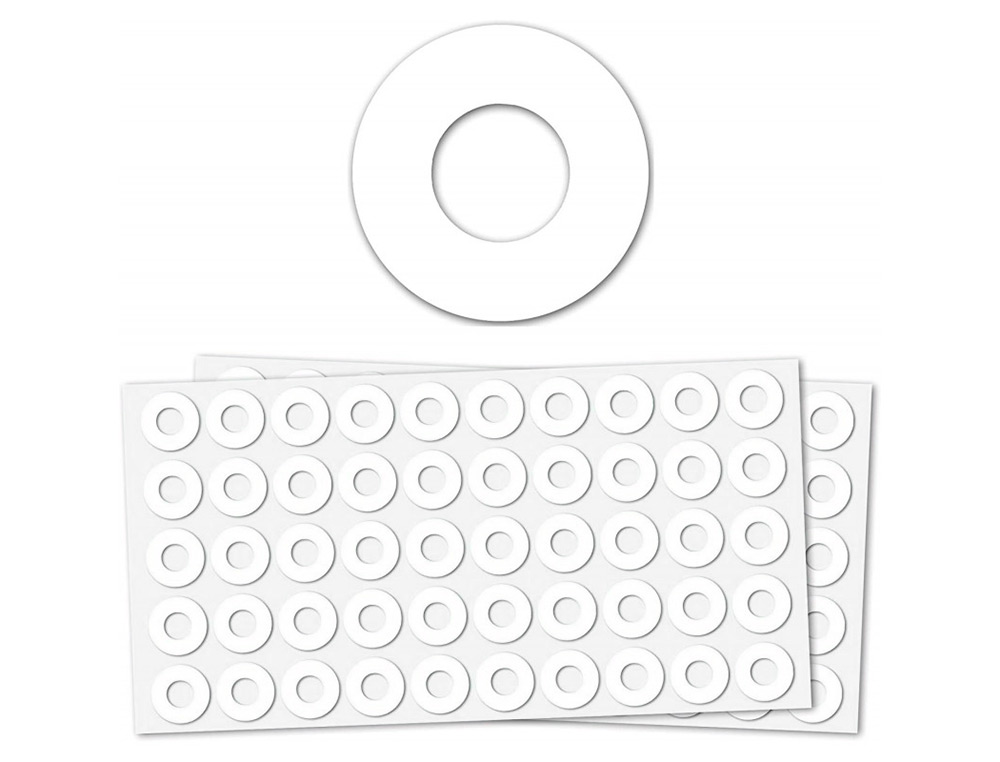 Argolas autoadesiva liderpapel brancas bolsa com 5 folhas ( Imagem 5 de 7 ) - Preview