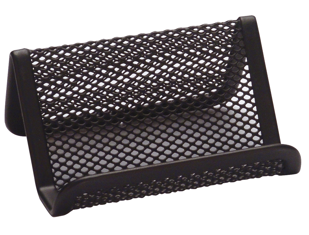 Porta cartoes de visita em rede metalico 11x7,5x5 cm preto ( Imagem 2 de 2 ) - Preview