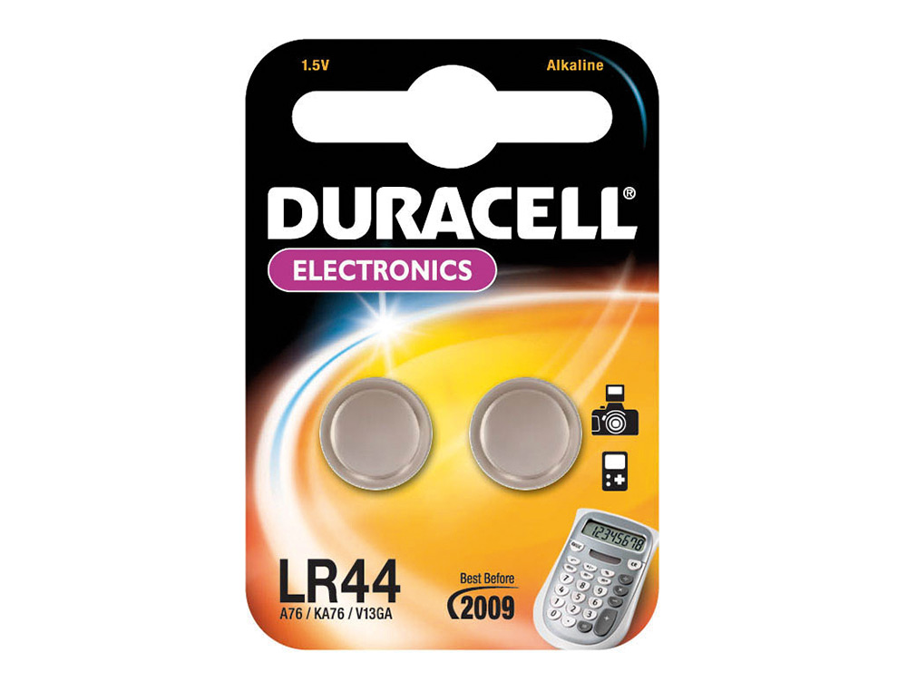 Pilha alcalina Duracell LR44. 2 unidades ( Imagem 2 de 3 ) - Preview