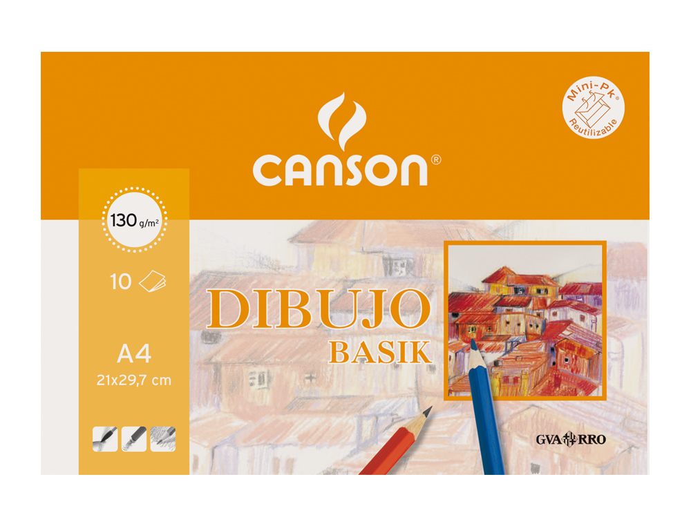 Papel de desenho basik 130gr din a3 em minipacks de 10 folhas ( Imagem 2 de 5 ) - Preview