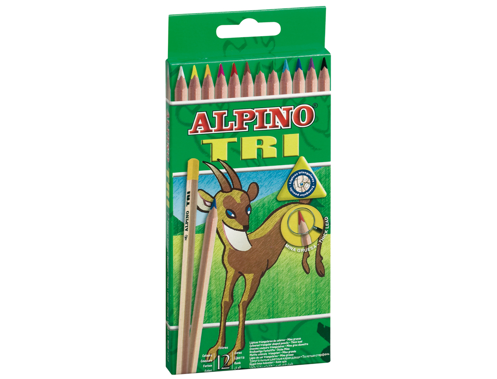 Lapis de cores alpino tri estojo de 12 cores sortidas ( Imagem 2 de 3 ) - Preview