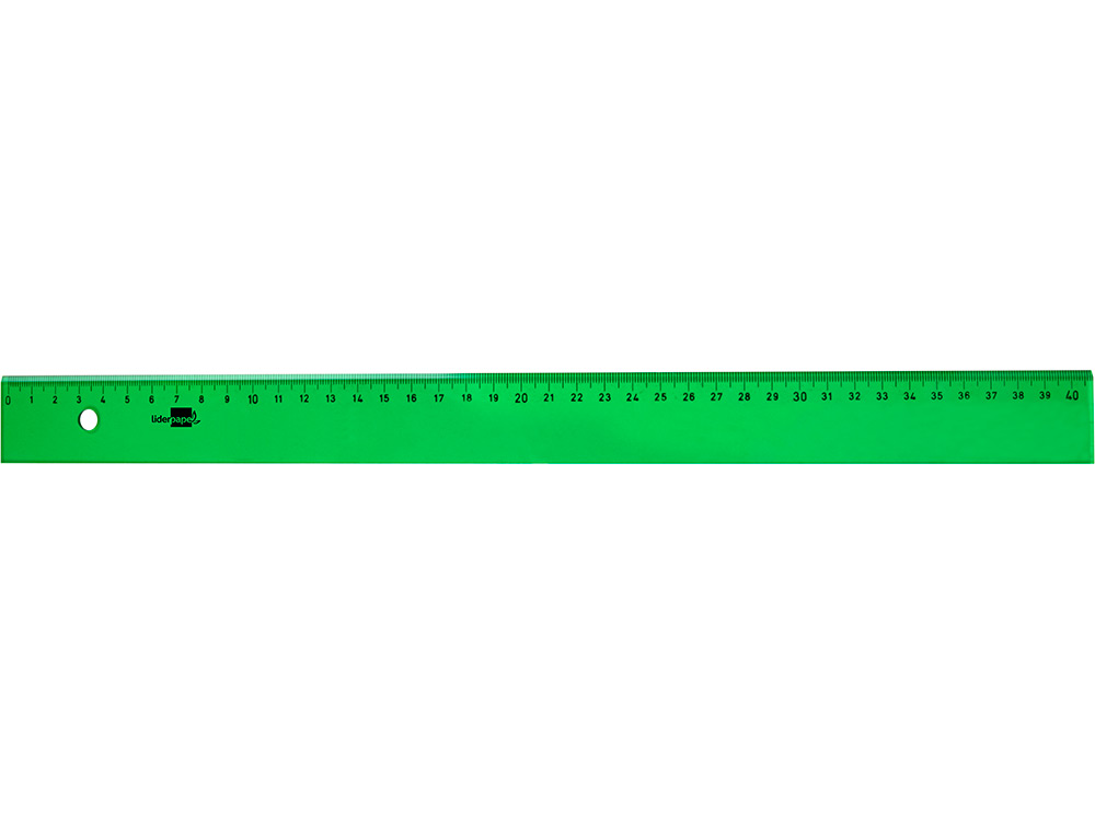 Regua liderpapel 40 cm plastico verde ( Imagem 2 de 10 ) - Preview