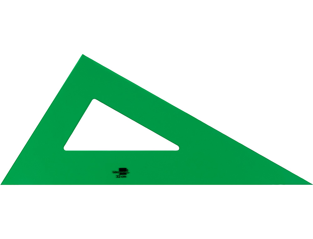 Esquadro liderpapel 32 cm plastico verde ( Imagem 2 de 11 ) - Preview
