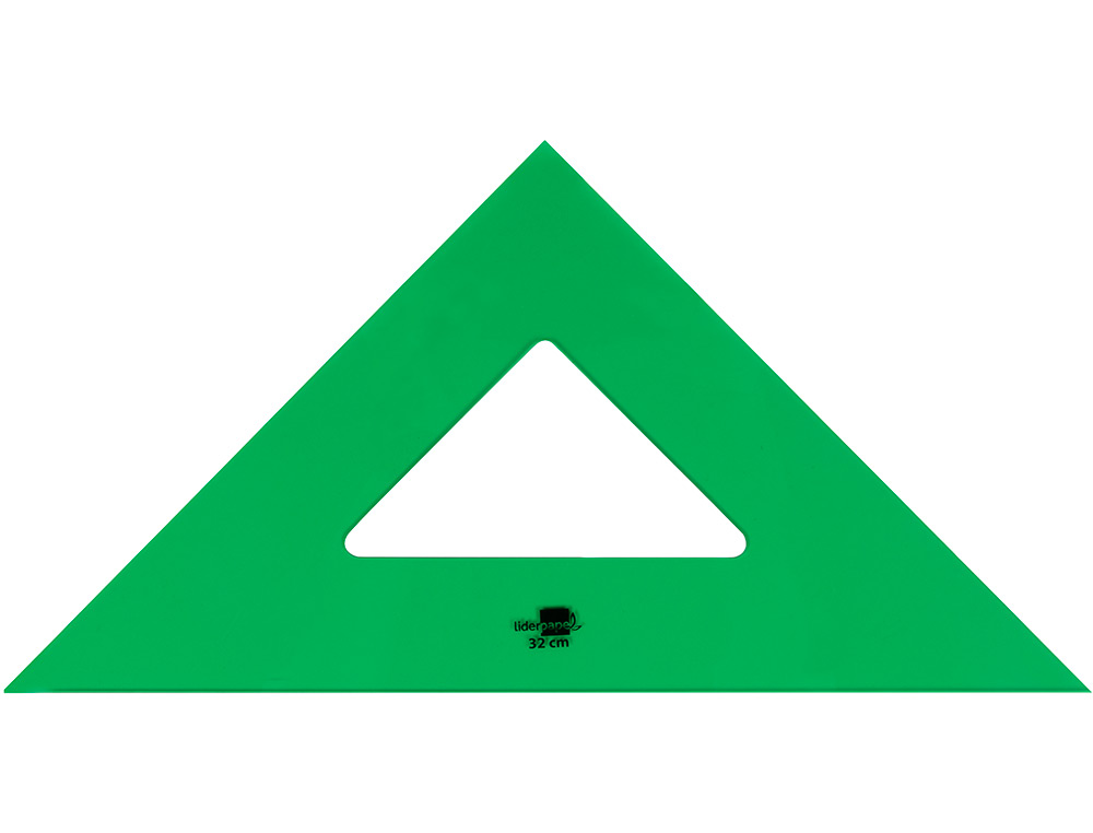 Esquadro liderpapel 32 cm plastico verde ( Imagem 2 de 6 ) - Preview