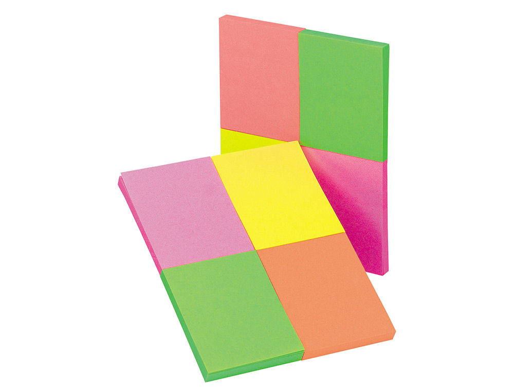 Bloco De Notas Adesivas Q-Connect - Fluorescente 40 x 50 mm ( Imagem 4 de 6 ) - Preview