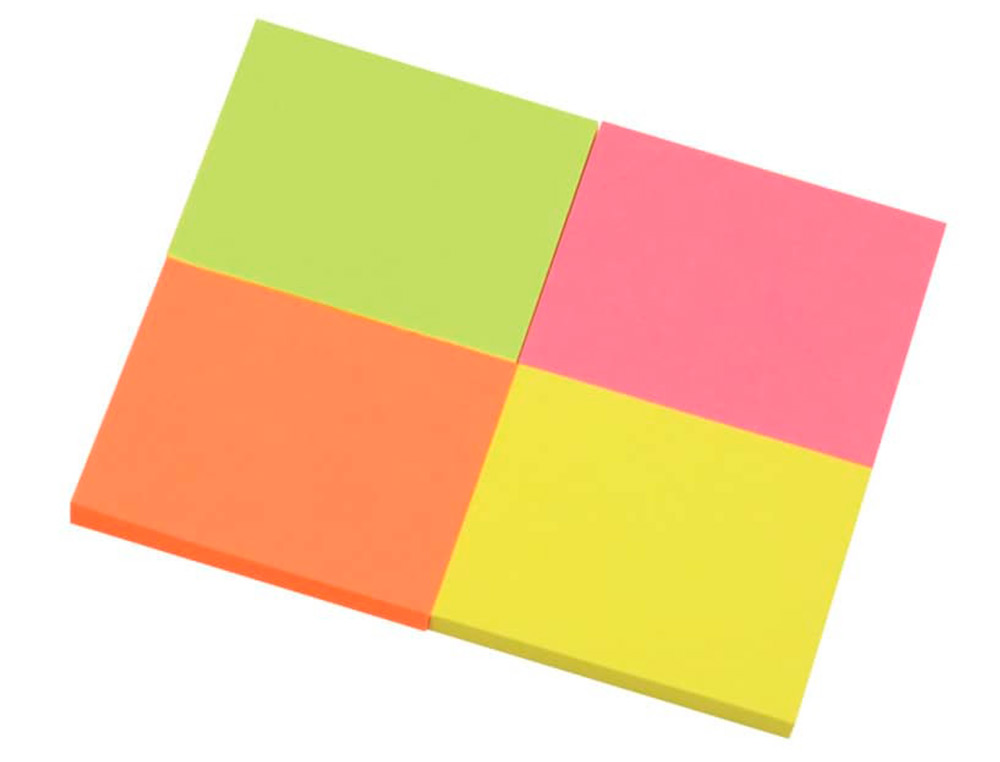 Bloco De Notas Adesivas Q-Connect - Fluorescente 40 x 50 mm ( Imagem 5 de 6 ) - Preview