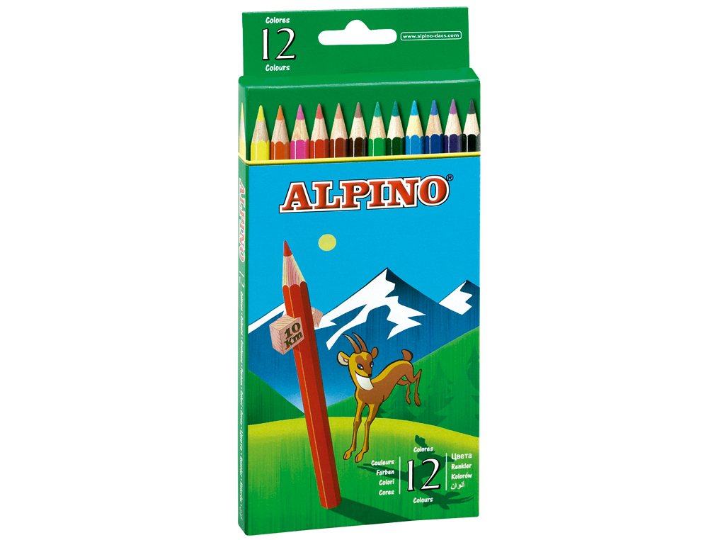 Lápis De Cores Alpino - 12 unidades ( Imagem 2 de 2 ) - Preview