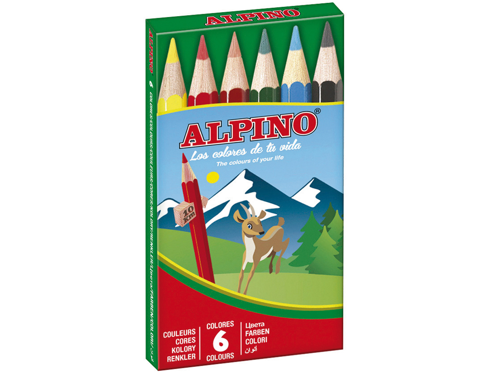 Lapis de cores alpino. 6 unidades ( Imagem 2 de 2 ) - Preview