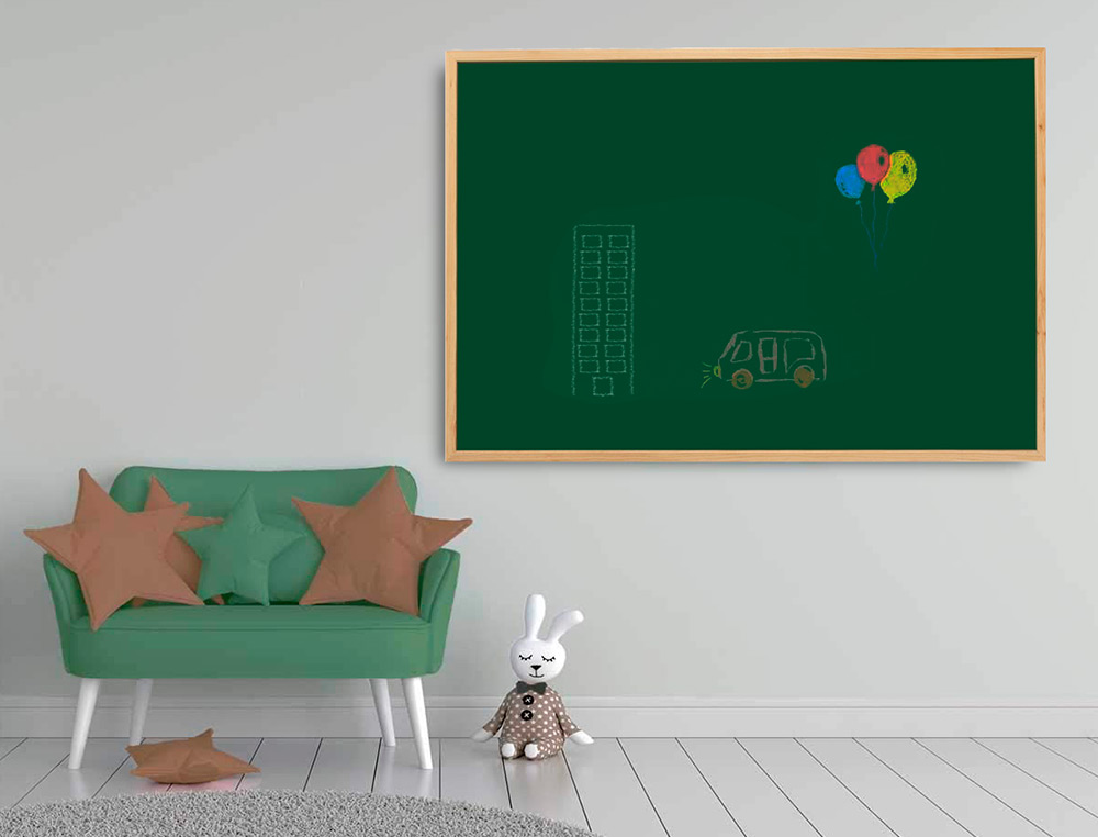 Quadro verde q-connect caixilho madeira 120x90 cm ( Imagem 5 de 5 ) - Preview