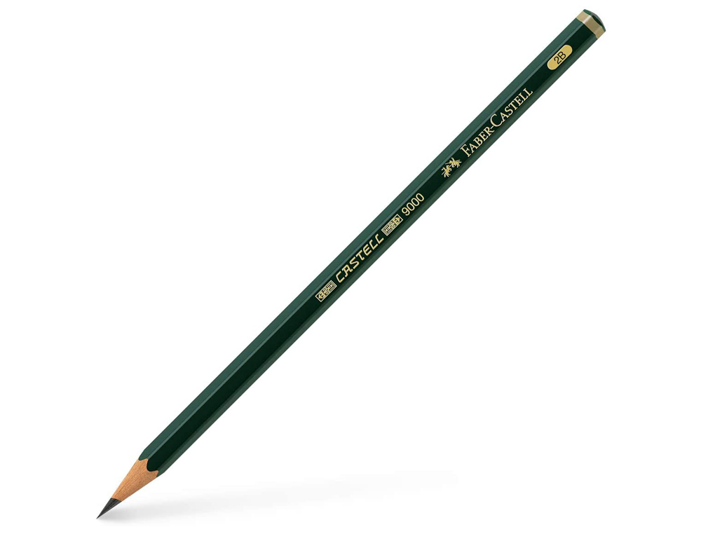 Lápis de Grafite Faber 9000 2B Unidade ( Imagem 2 de 2 ) - Preview