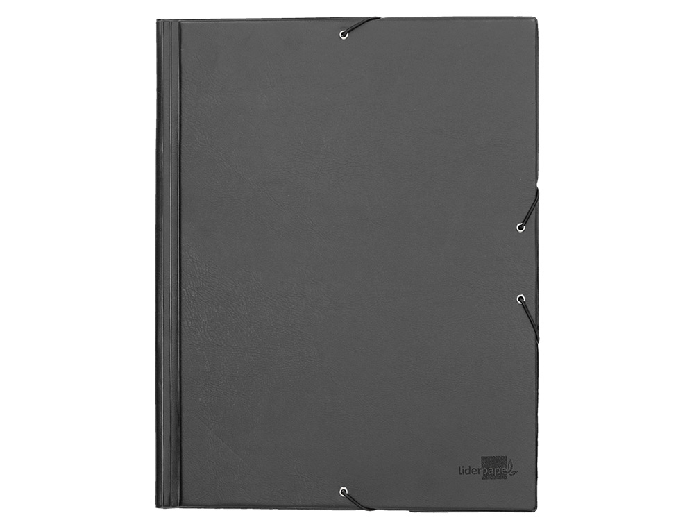 Pasta de elasticos liderpapel plastica com abas preto ( Imagem 2 de 6 ) - Preview