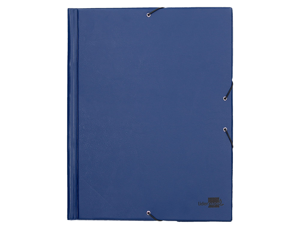 Pasta de elasticos liderpapel plastica com abas azul ( Imagem 2 de 6 ) - Preview