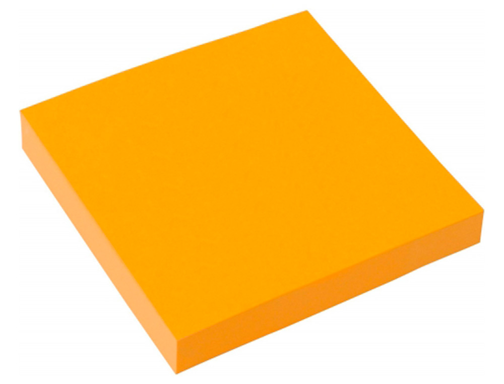 Bloco de notas adesivas Q-connect 75 x 75 mm. Cor de laranja fluorescente ( Imagem 5 de 6 ) - Preview
