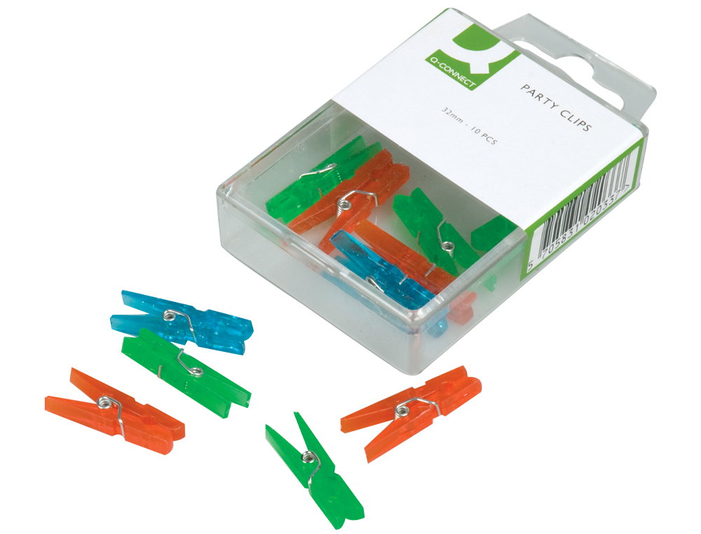 Mola fantasia q-connect 32 mm caixa 10 de cores sortidas ( Imagem 3 de 3 ) - Preview