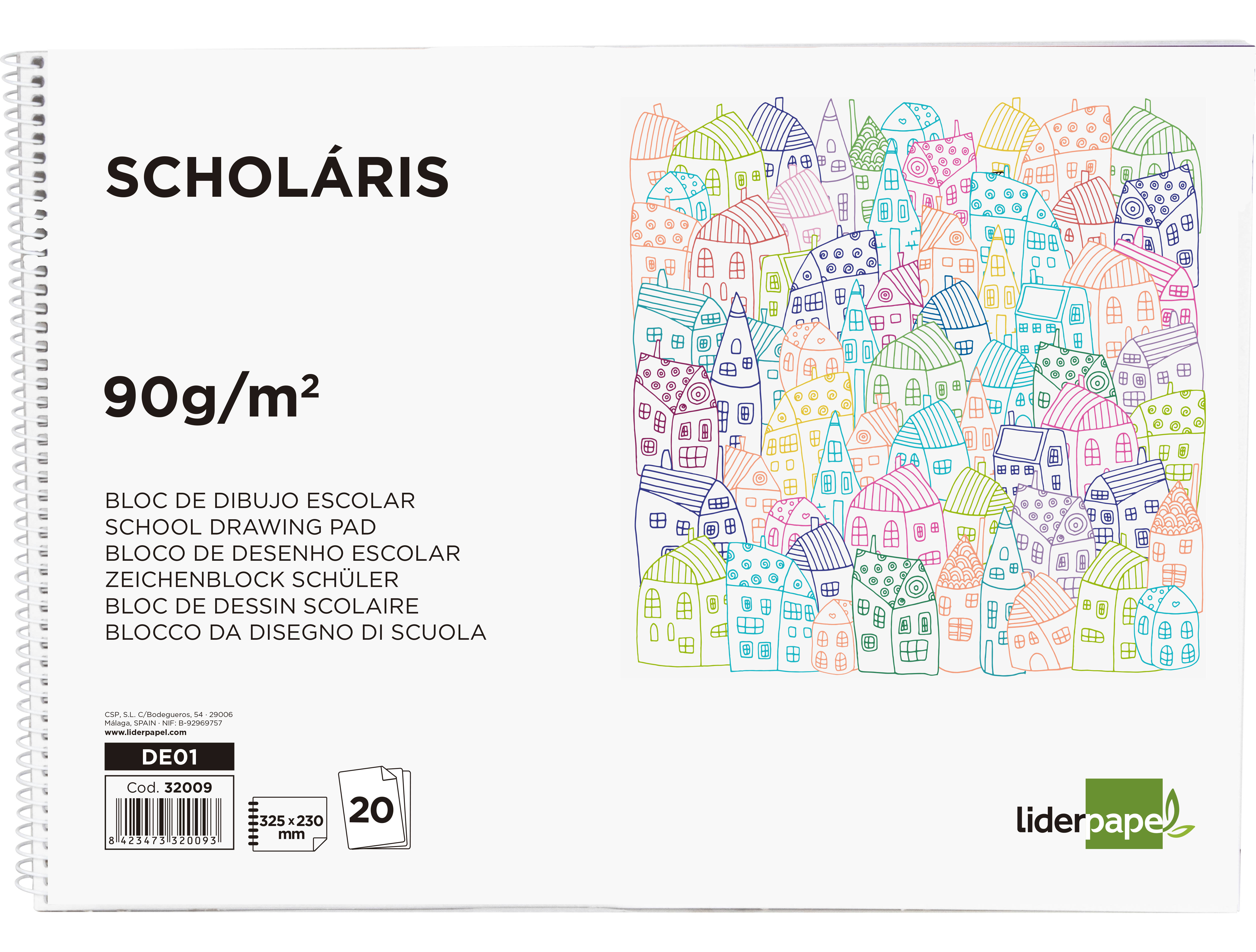Bloco desenho liderpapel 20fls. 90grs tamanho 230x325 mm ( Imagem 4 de 10 ) - Preview