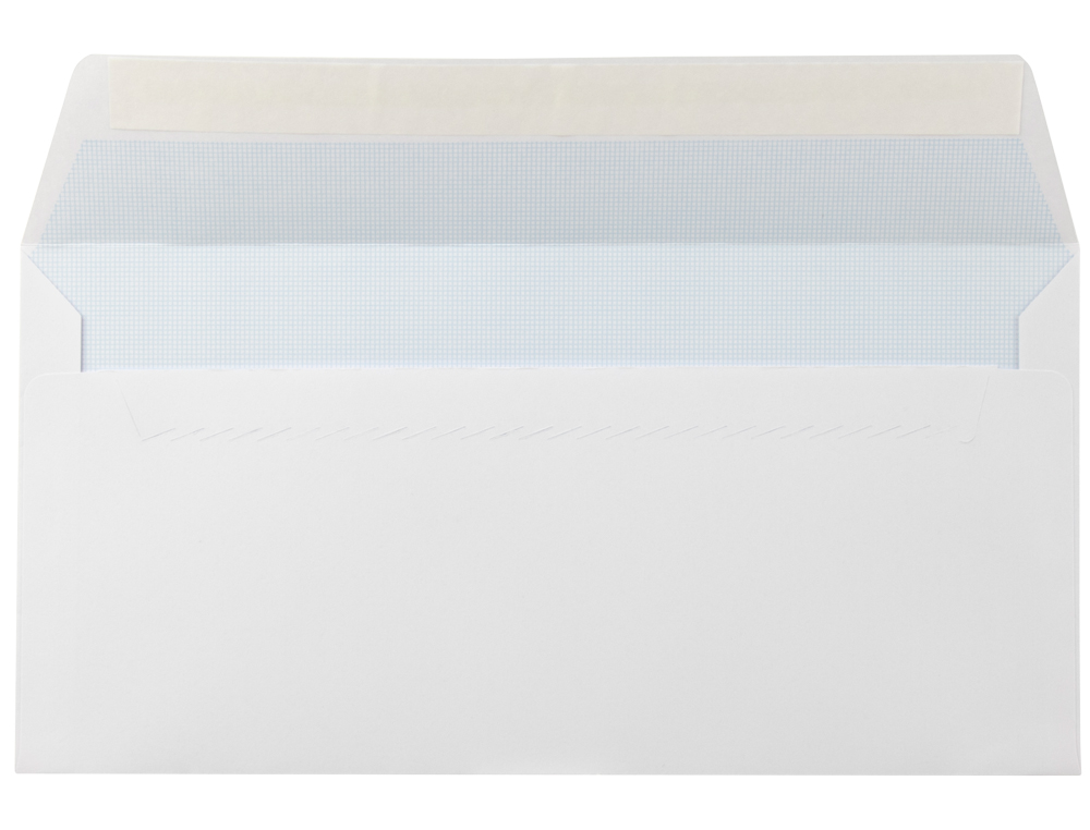 Envelope liderpapel americano branco 110x220 mm tira de silicone pack de 500 unidades ( Imagem 4 de 4 ) - Preview
