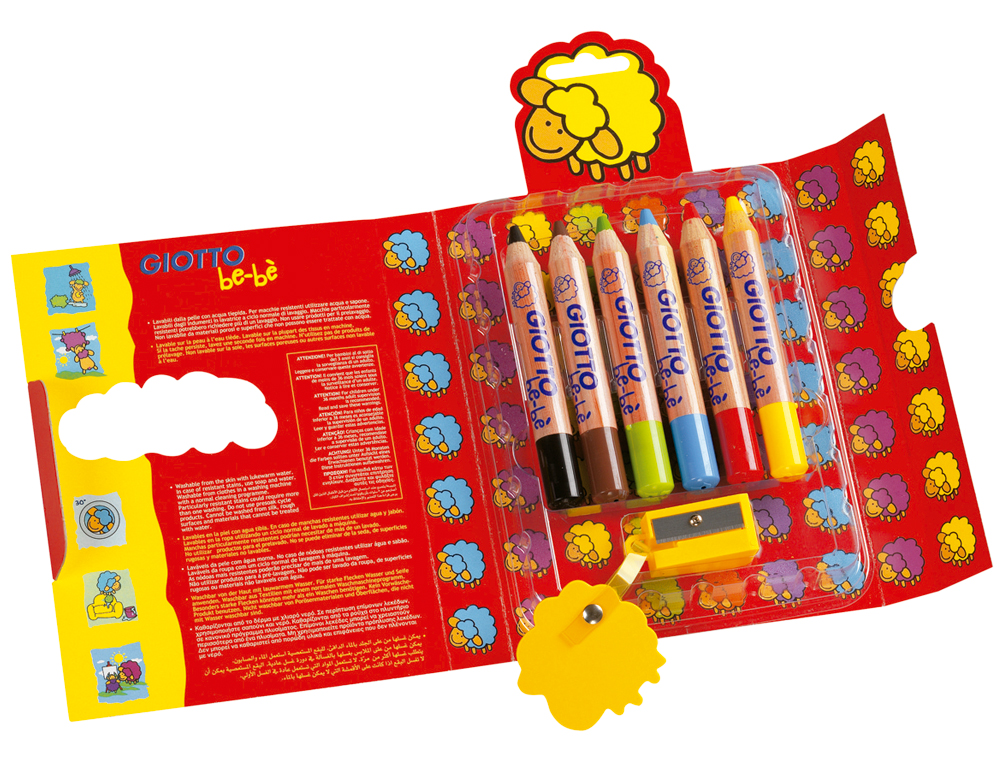 Lápis de Cor Giotto Bebe 6 Unidades ( Imagem 2 de 2 ) - Preview