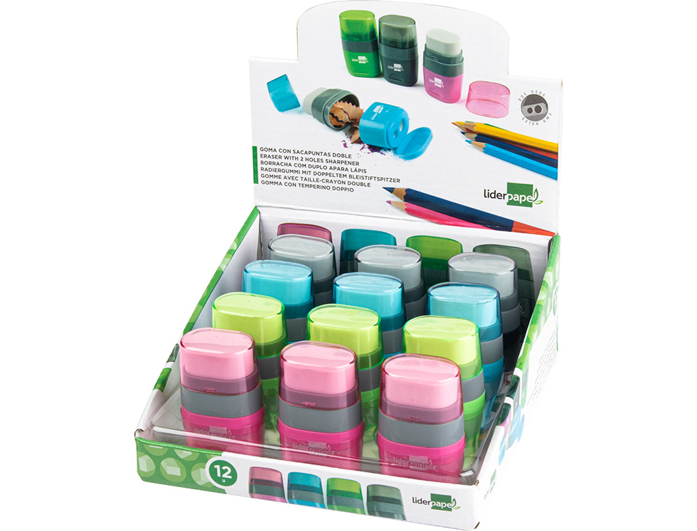 Borracha Liderpapel com Apara Lápis Duplo ( Imagem 4 de 8 ) - Preview