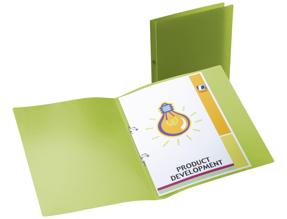 Pasta liderpapel 2 aneis redondas mini 15 mm polipropileno din a4 verde ( Imagem 2 de 2 ) - Preview