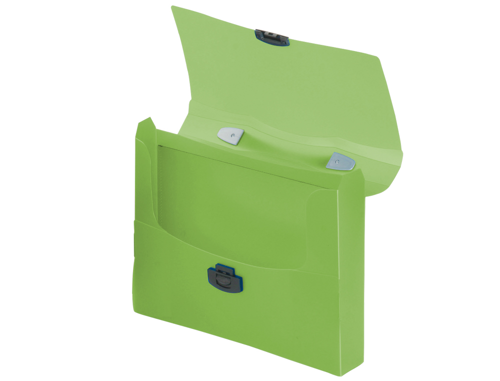Pasta porta documentos liderpapel polipropileno din a4 verde transparente com asa ( Imagem 2 de 2 ) - Preview
