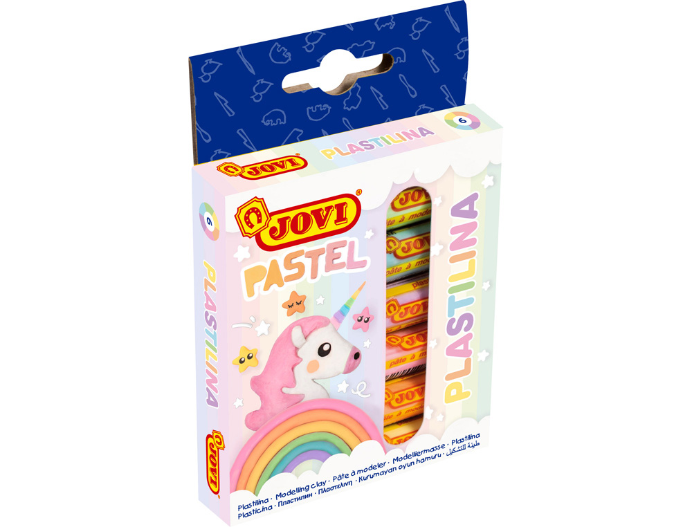 Plasticina Jovi Cores Pastel Barras 15g Cx.6 ( Imagem 2 de 2 ) - Preview