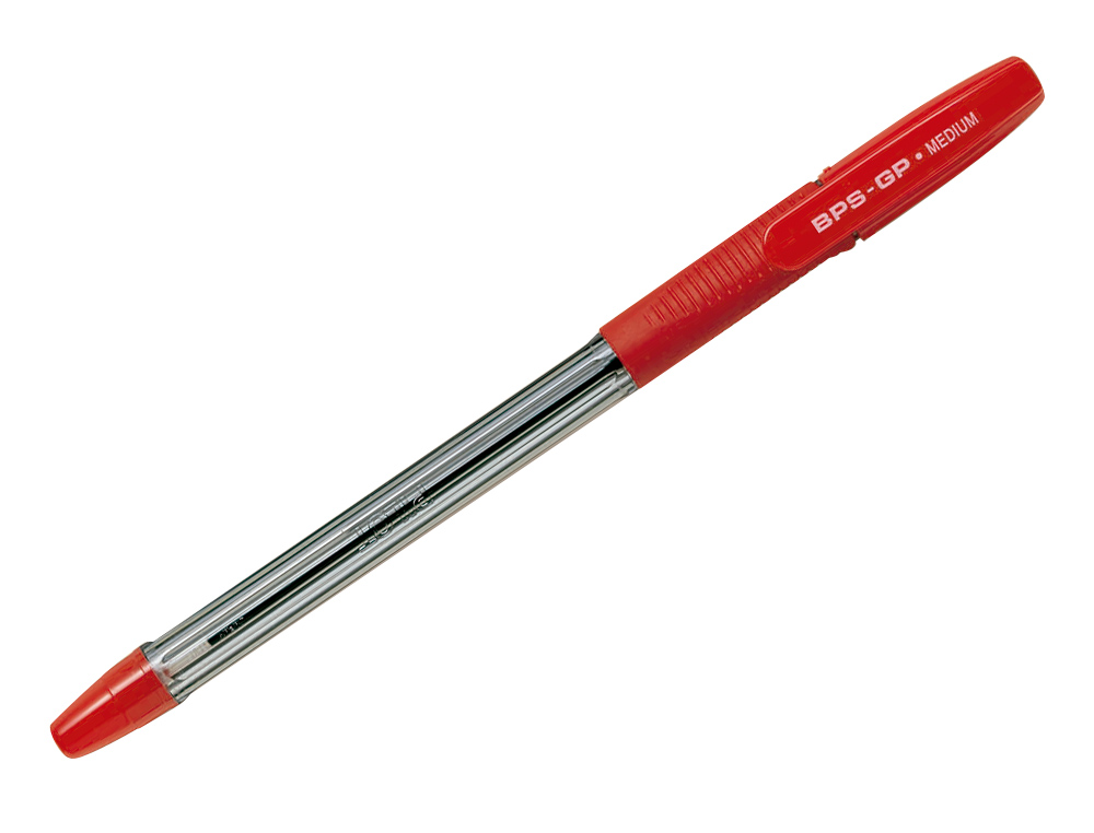 Esferografica pilot bps-gp vermelho -com grip-tinta base de oleo -com tampa ( Imagem 2 de 3 ) - Preview