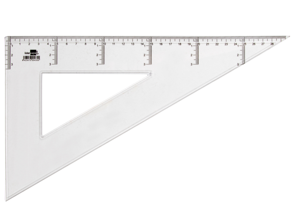 Esquadro Liderpapel - Triângulo Plástico - 30 cm ( Imagem 2 de 6 ) - Preview