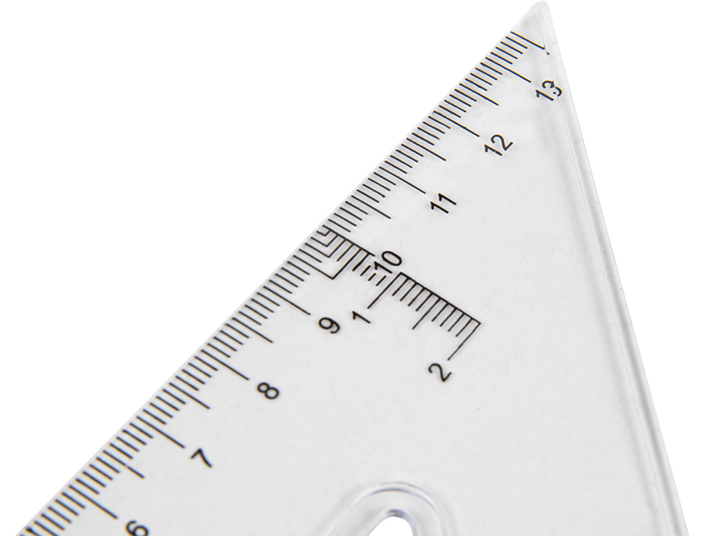 Esquadro liderpapel plastico cristal transparente 20 cm ( Imagem 5 de 6 ) - Preview