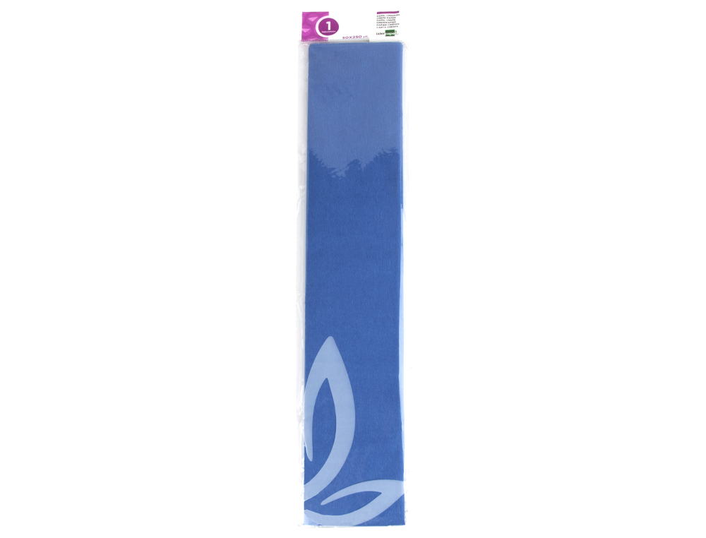 Papel crepe em celofane liderpapel 50 cm x 2,5 m azul classico ( Imagem 2 de 5 ) - Preview