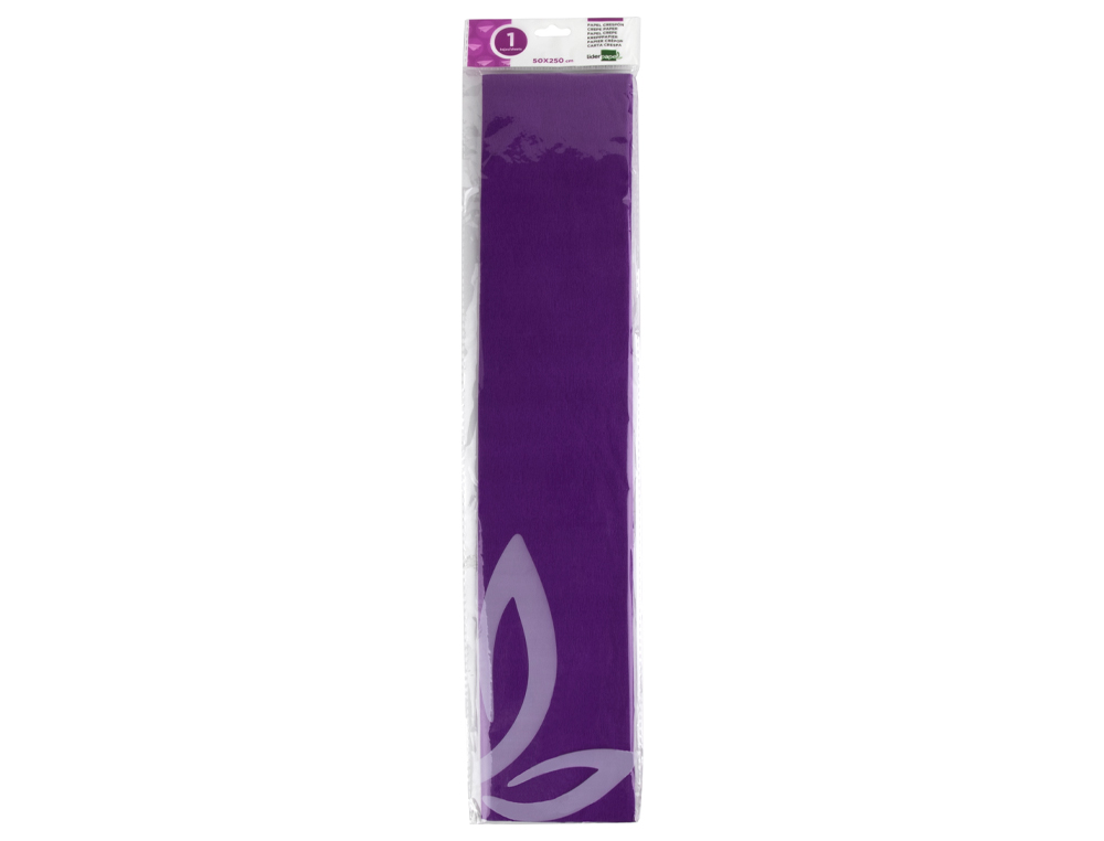 Papel crepe em celofane liderpapel 50 cm x 2,5 m violeta escuro classico ( Imagem 2 de 7 ) - Preview