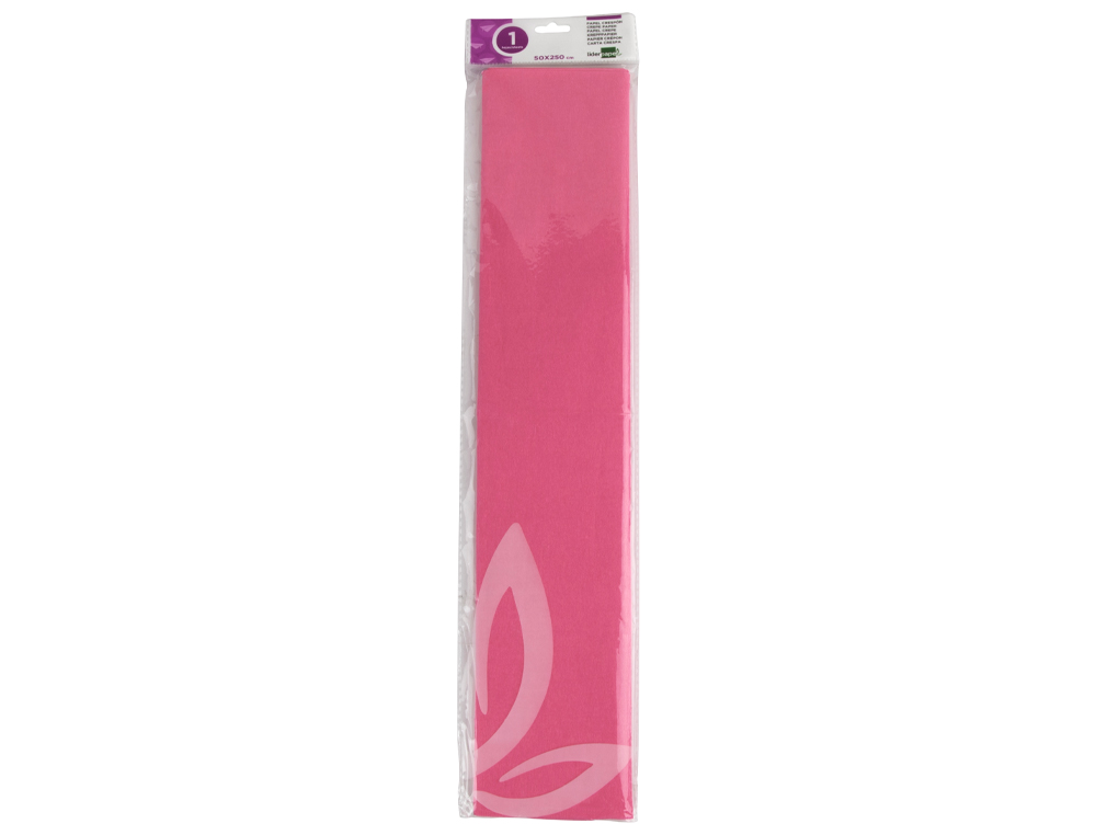 Papel crepe em celofane liderpapel 50 cm x 2,5 m rosa forte classico ( Imagem 2 de 4 ) - Preview