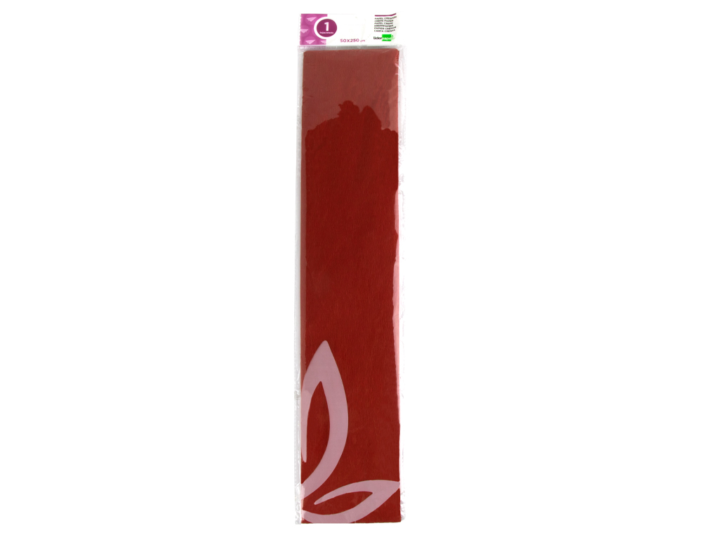 Papel crepe em celofane liderpapel 50 cm x 2,5 m vermelho classico ( Imagem 2 de 7 ) - Preview