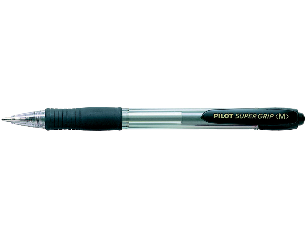 Esferografica pilot super grip preto -retratil -com grip-tinta base de oleo (12 unidades) ( Imagem 2 de 6 ) - Preview