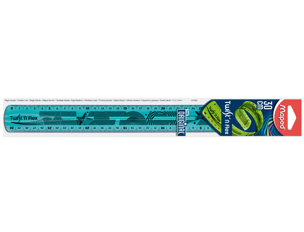 Régua Plástico Flexível  Maped de 30 cm Cores Sortidas ( Imagem 2 de 2 ) - Preview