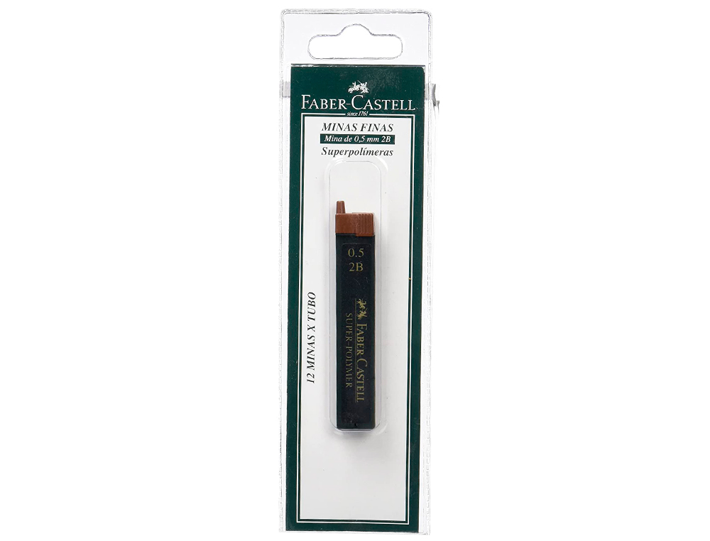 Minas faber grafite 9065 0,5mm2b caixa 12 minas (12 unidades) ( Imagem 2 de 6 ) - Preview