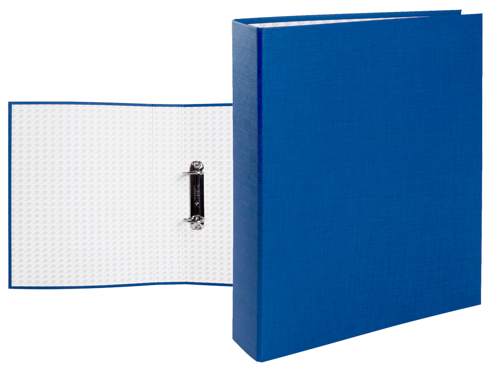 Capa liderpapel 2 aneis 40 mm cartao forrado paper folio azul ( Imagem 2 de 2 ) - Preview