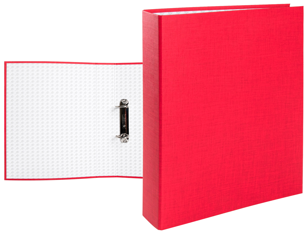 Capa liderpapel 2 aneis 40 mm cartao forrado paper folio vermelha ( Imagem 2 de 2 ) - Preview