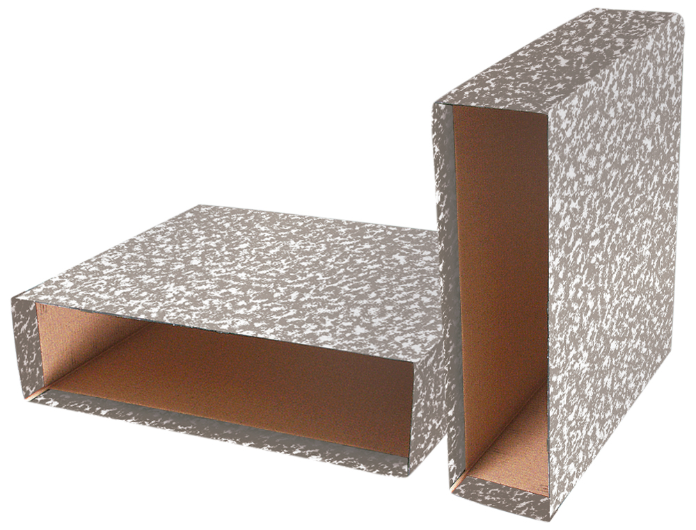 Caixa para pasta de arquivo liderpapel classic red folio marmoreada cinza ( Imagem 4 de 4 ) - Preview