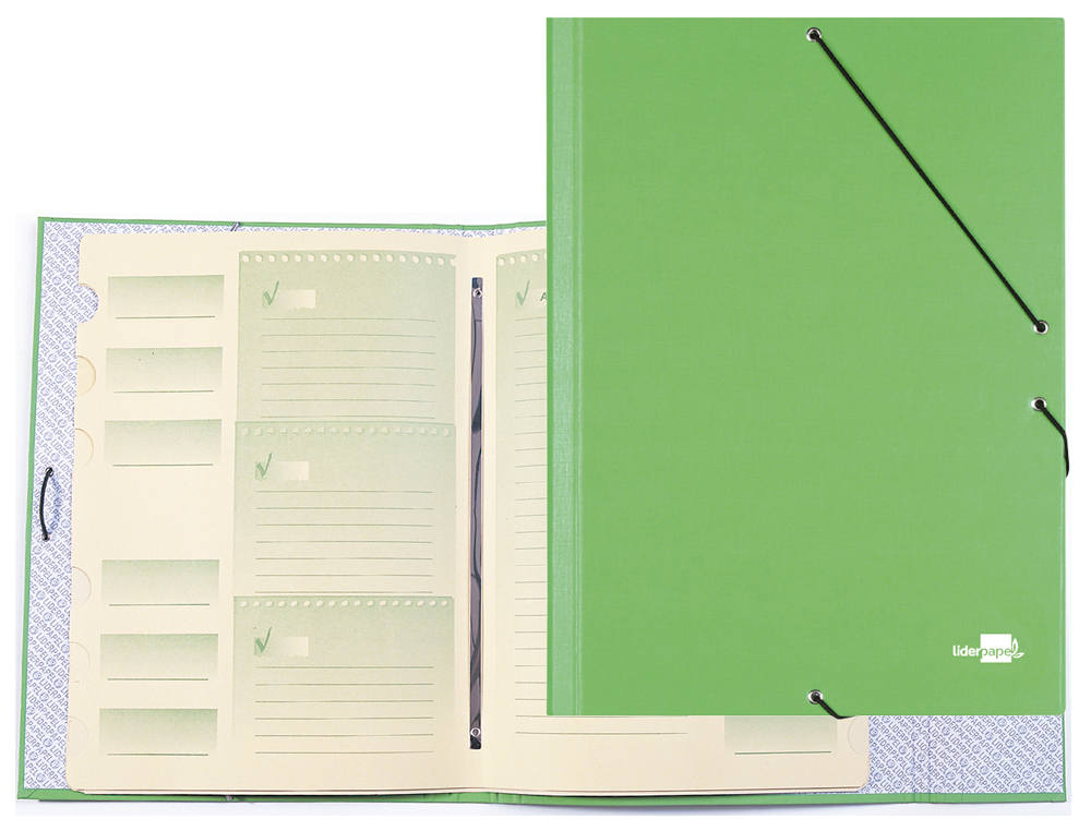 Pasta classificadora liderpapel com 12 departamentos verde ( Imagem 5 de 16 ) - Preview