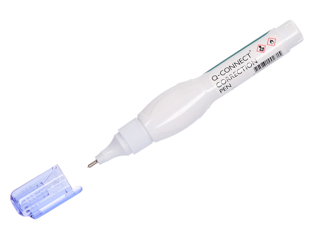 Corretor Caneta Q-Connect 8 ml - Com Ponta metálica ( Imagem 2 de 8 ) - Preview