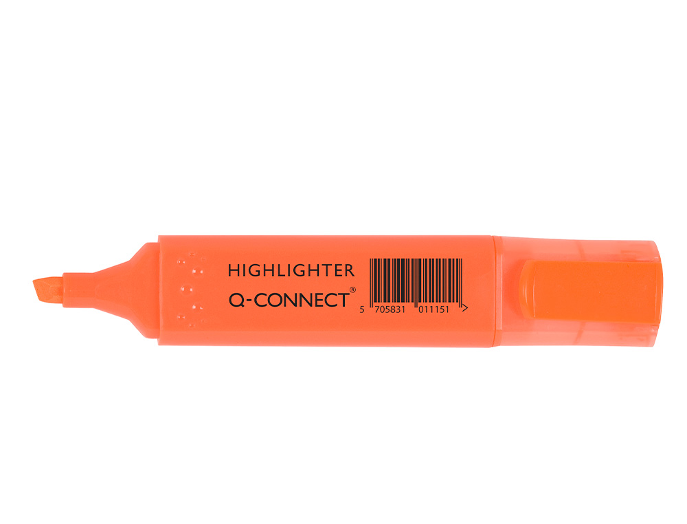 Marcador fluorescente q-connect de ponta biselada laranja ( Imagem 4 de 9 ) - Preview