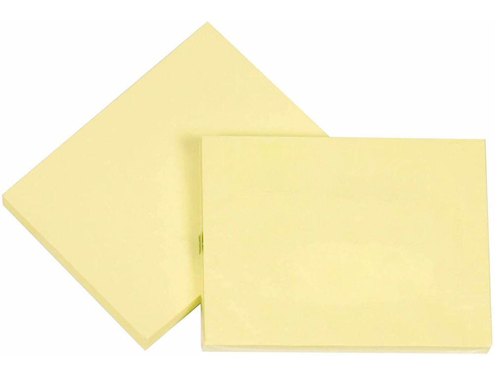 Bloco de notas adesivas q-connect amarelo 75 x 100 mm ( Imagem 4 de 6 ) - Preview