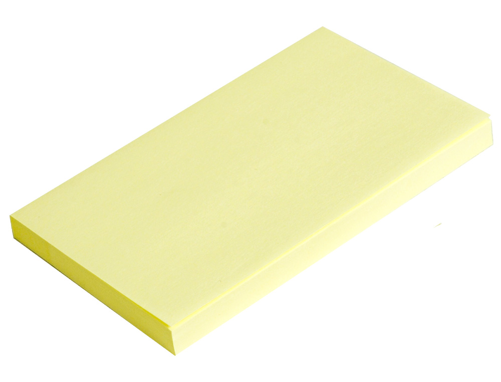 Bloco de notas adesivas q-connect amarelo 75 x 125 mm ( Imagem 3 de 5 ) - Preview