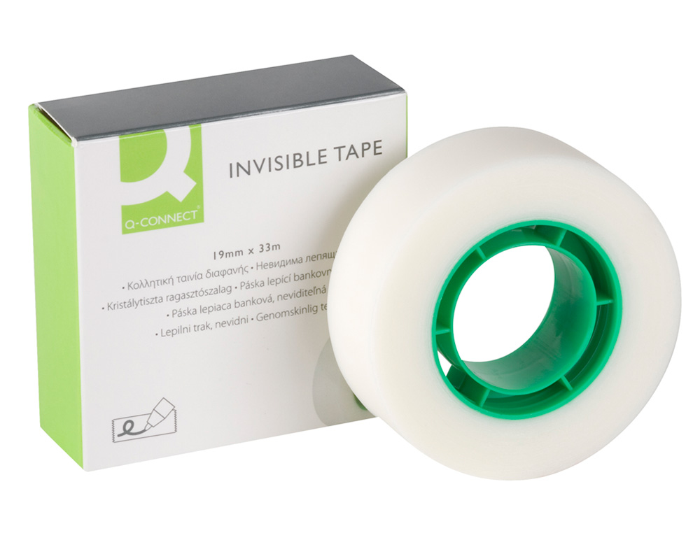 Fita adesiva q-connect invisivel 33 mt x 19 mm ( Imagem 3 de 9 ) - Preview