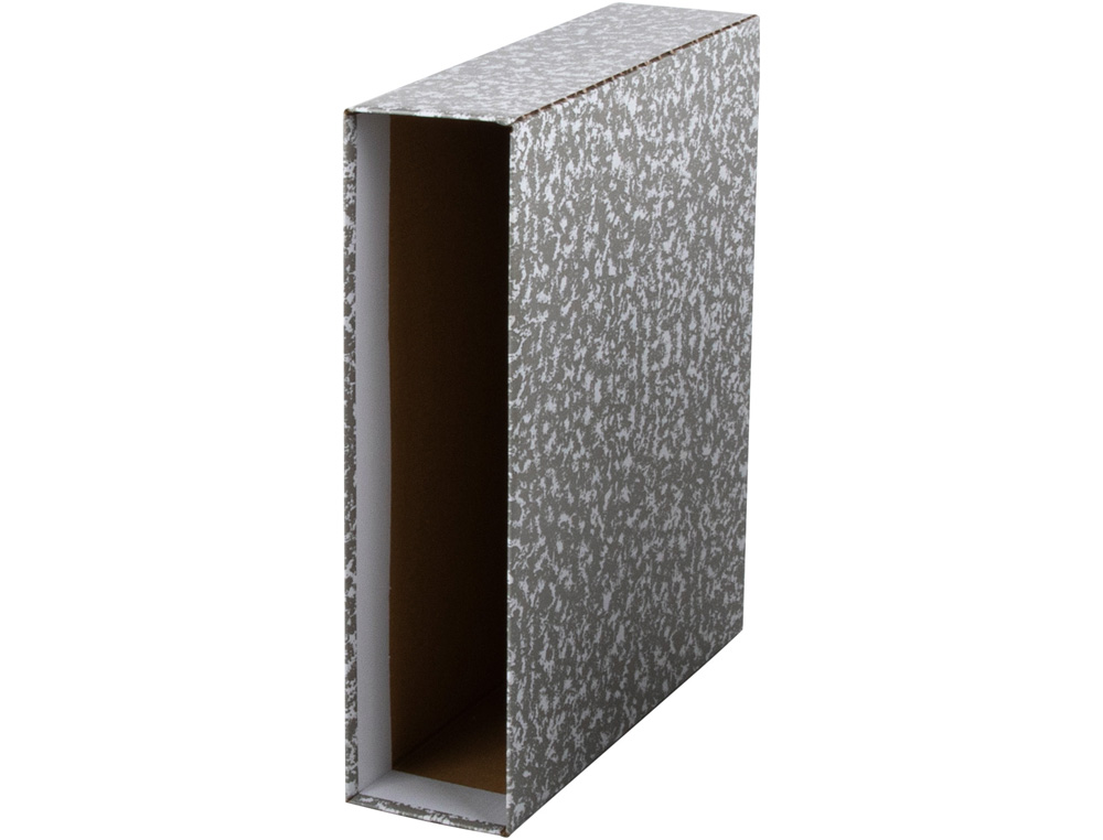 Caixa para pasta de arquivo liderpapel classic red din a4 marmoreada cinza ( Imagem 4 de 8 ) - Preview