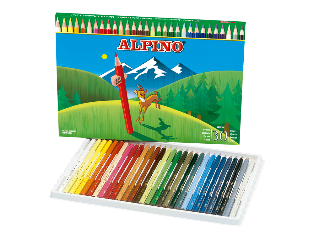 Lápis de Cores Alpino - 30 unidades ( Imagem 2 de 2 ) - Preview